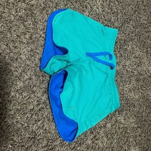 old navel shorts! (teal/green)